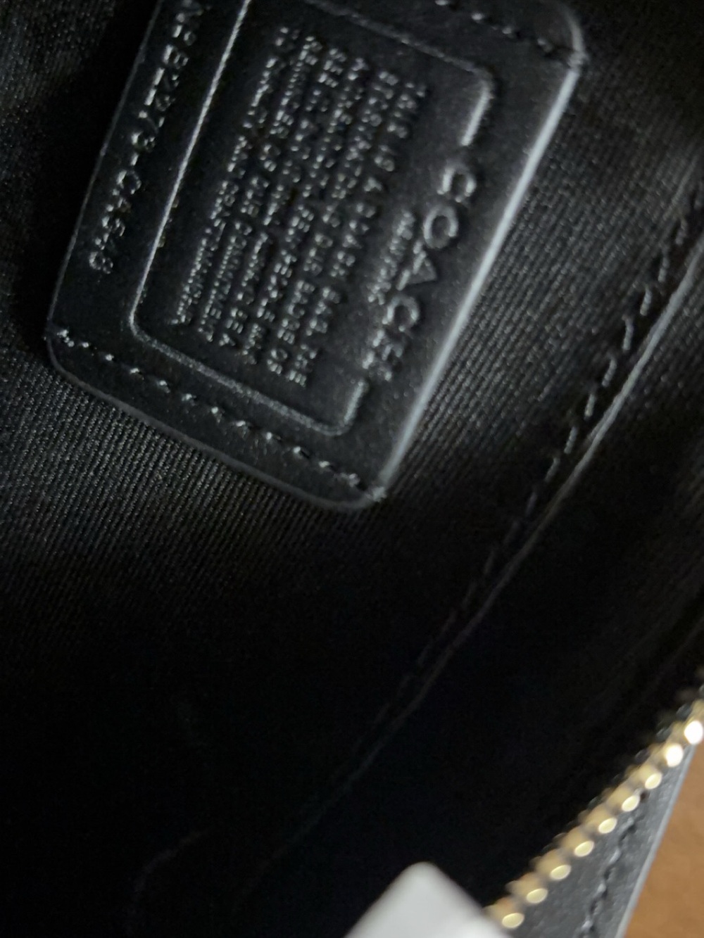 Coach Brown Signature Canvas Small Crossbody with Black Trim - Picture 7 of 7